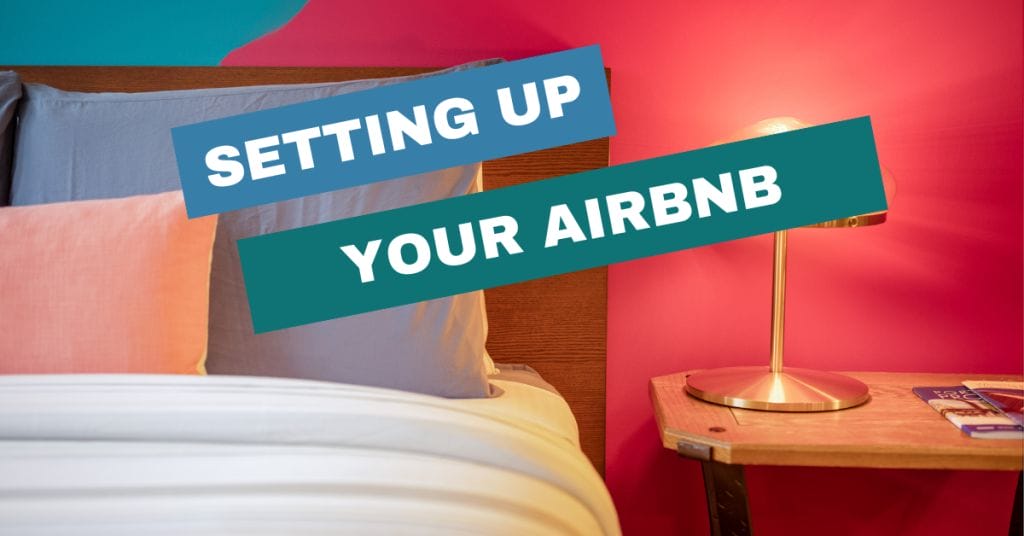 setting up your vacation rental with a background image of the apres